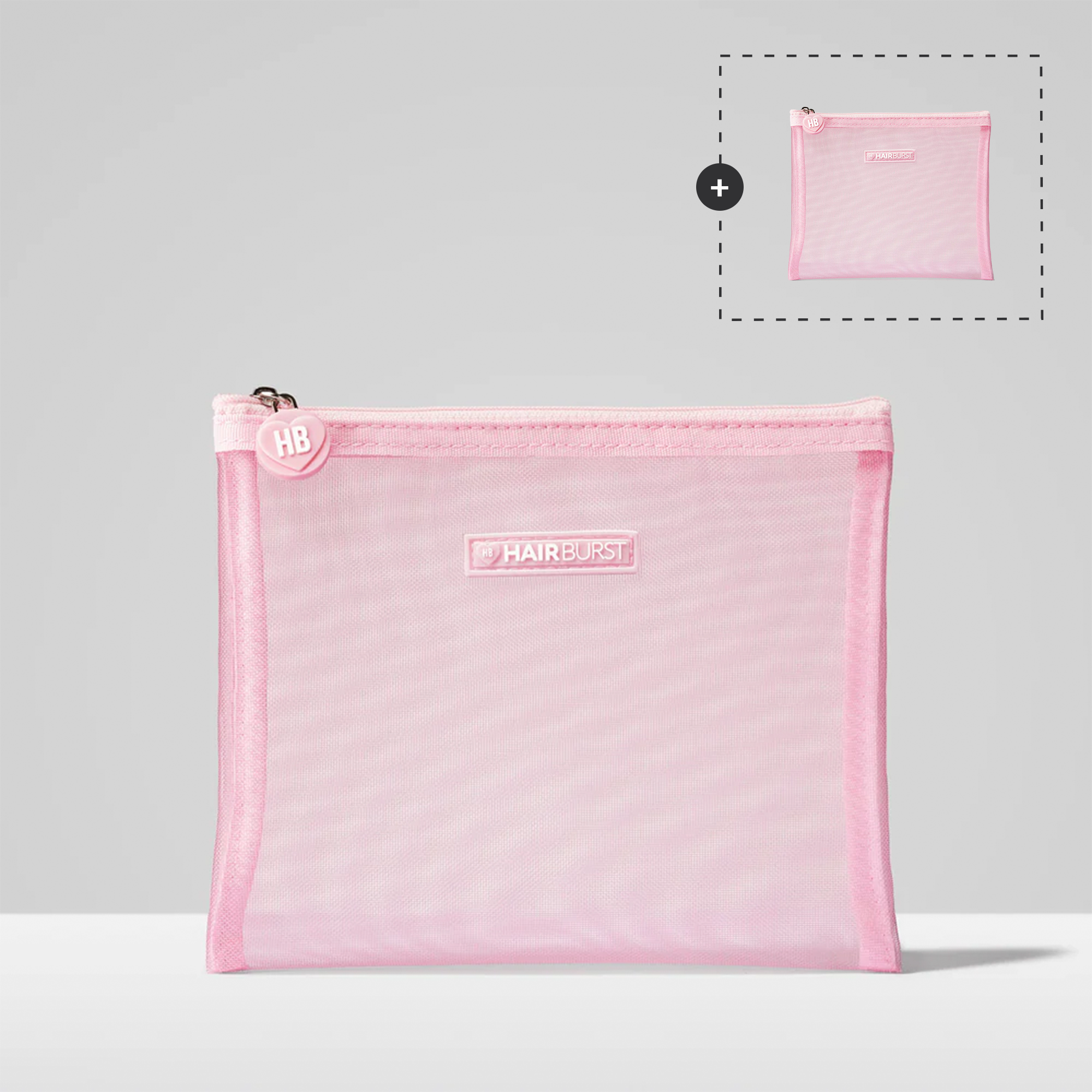 Pink Mesh Wash Bag