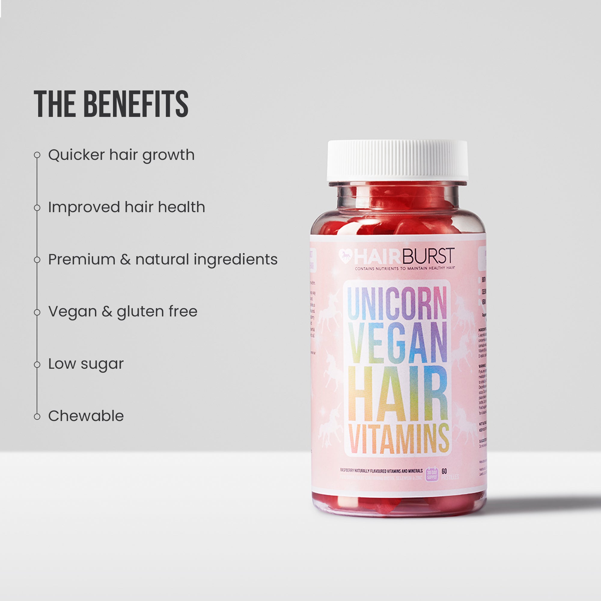 Unicorn Vegan Hair Growth Vitamins 3MS